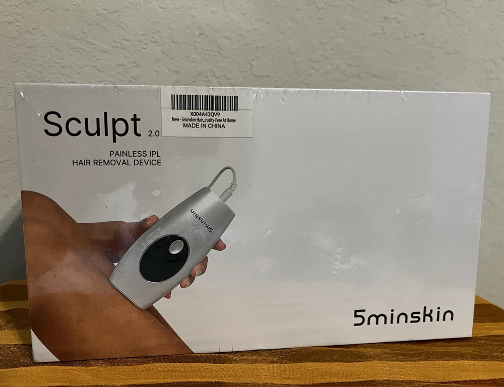 5minskin Sculpt 2.0 IPL Hair Removal Device Cordless 2Hr Battery Legs/Arms