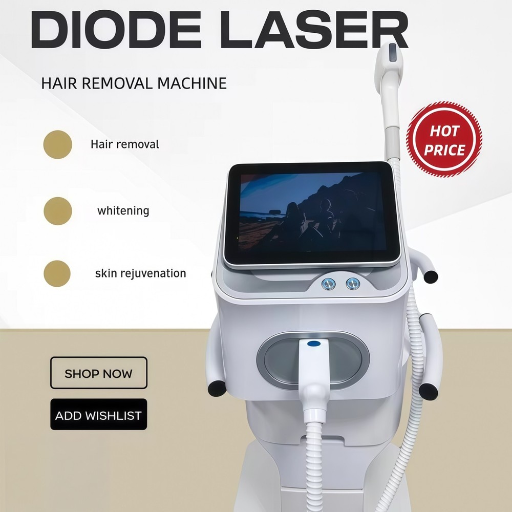 808 diode laser hair removal device 755 808 940 1064nm 4 wavelength for salons