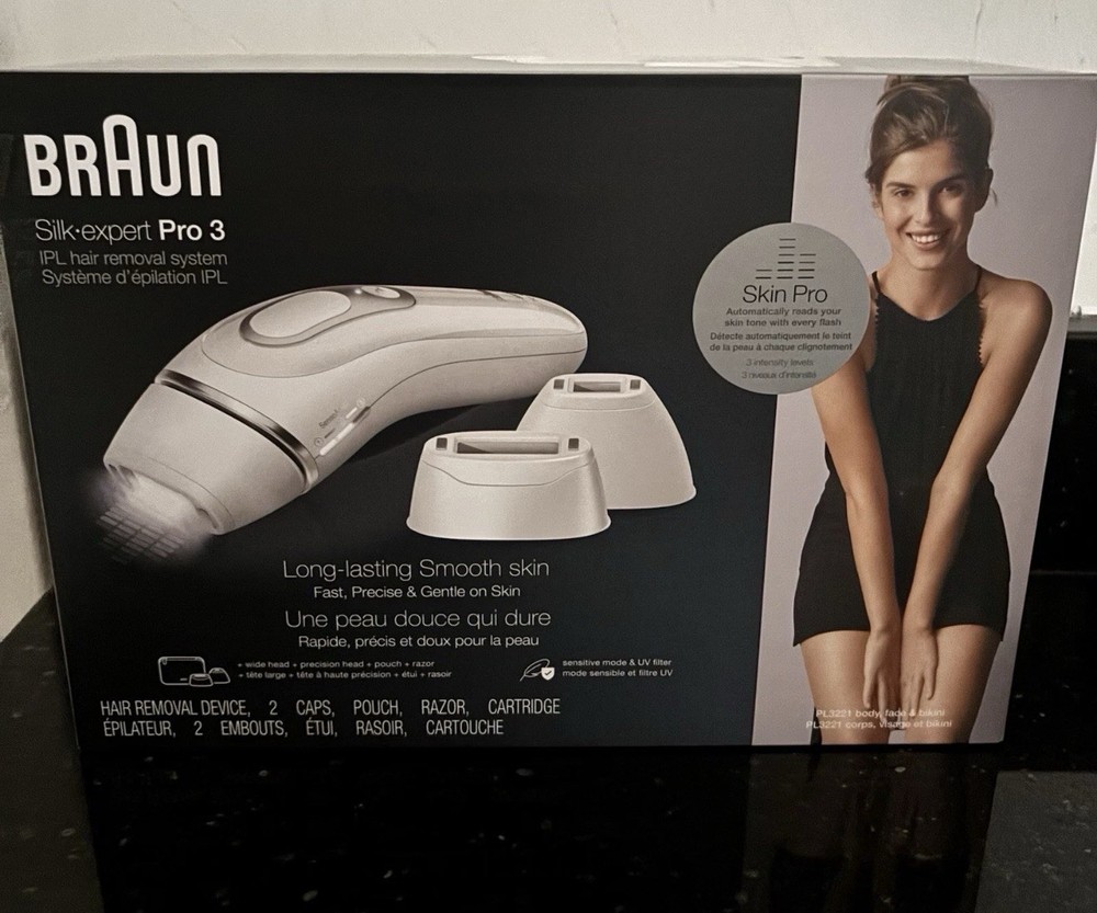 Braun Silk Expert Pro 3 IPL Laser Hair Removal Device PL3221