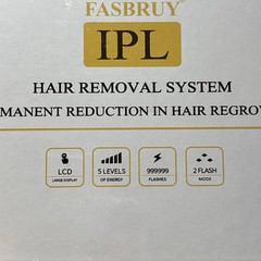 Fasbruy IPL Hair Removal System Permanent Reduction in Hair Growth NEW / SEALED