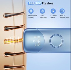 IPL Laser Hair Removal Device, Ice-Cooling Painless Hair Remover For Women,Men