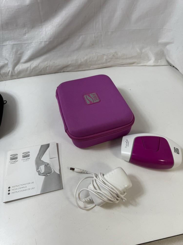 Silk’n Flash & Go Compact IPL Hair Removal System Permanent Device w/ Case