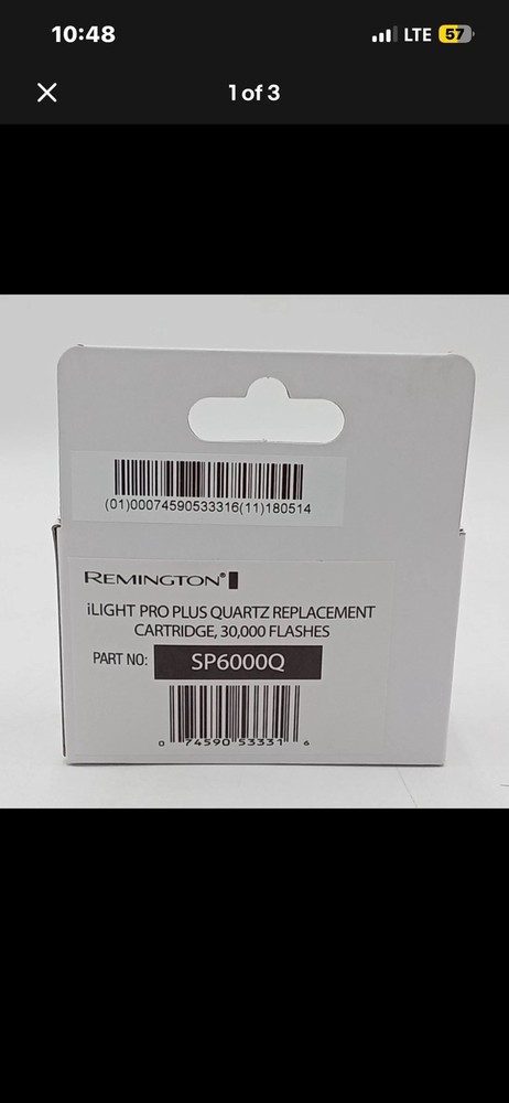 Remington SP6000Q I-Light Pro Plus Quartz Replacement Cartridge, Gray