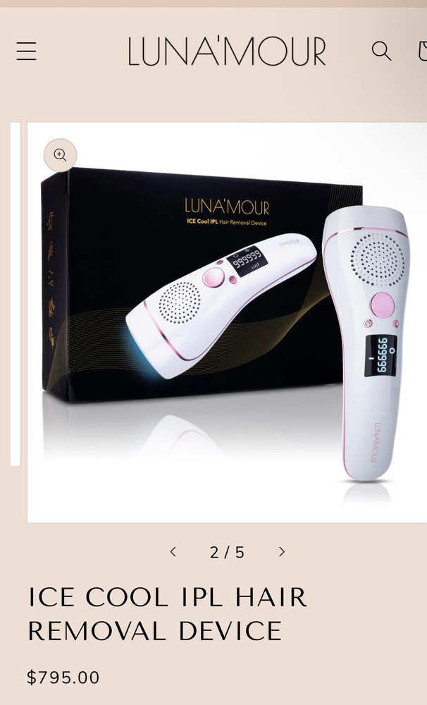 Luna’Mour Ice Cool IPL Hair Removal Device