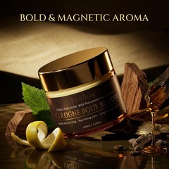 Cologne-Inspired Body Butter for Men – New Formula 4.06 Ounce (Pack of 1)