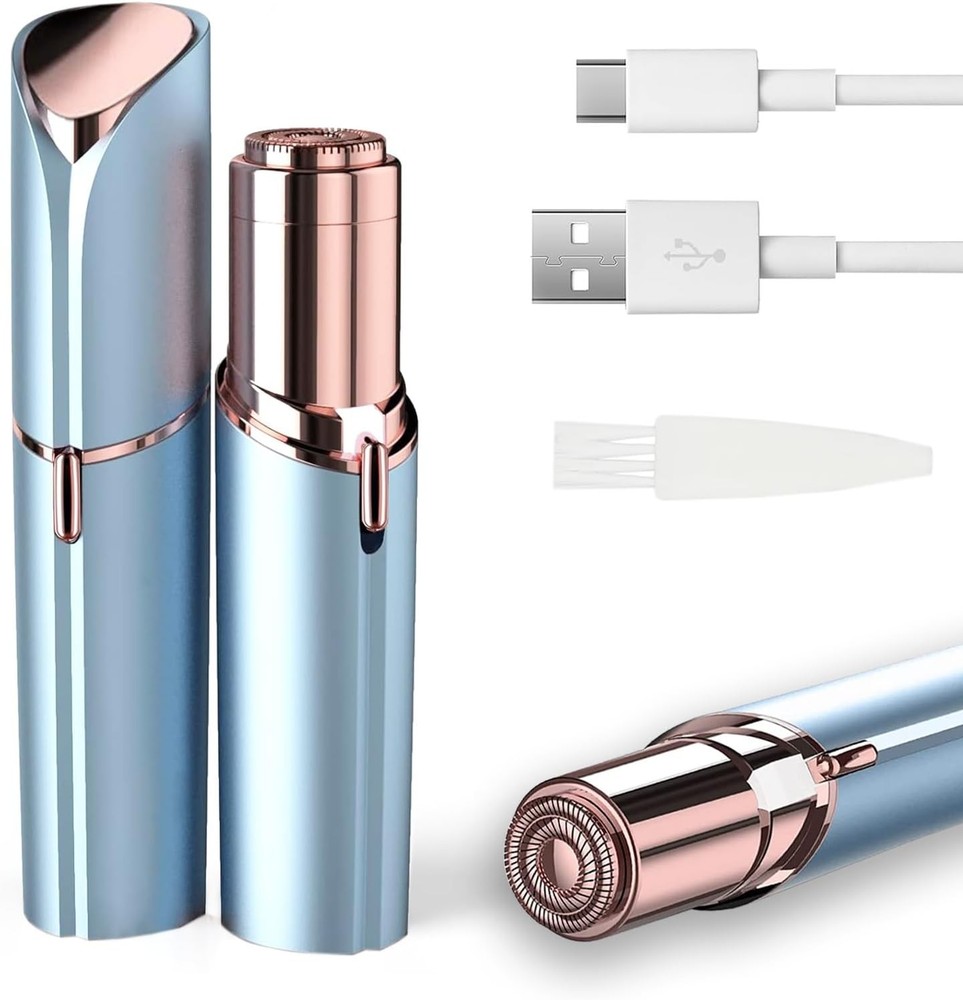 Facial Hair Removal for Women, Electric Painless Facial Hair Remover for Face, L
