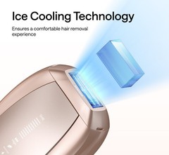 Ulike Air 10 IPL Laser Hair Removal Device Sapphire Ice Cooling with sunglasses