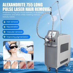 755/1064nm Alexandrite Long-Pulse Fiber Semiconductor Laser Hair Removal Machine