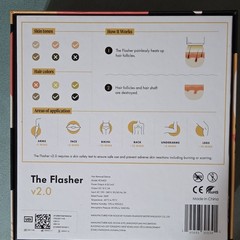 Nood The Flasher v2.0 IPL Hair Removal Device Pain-Free Corded Electric White