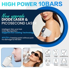 4000W 10 Bars 755/1064/940/808nm Full Body Diode Laser Hair Removal Machine