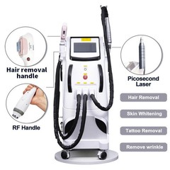 3 In 1 SHR OPT Laser Hair Removal Nd Yag Picosecond Laser Tattoo Removal Machine