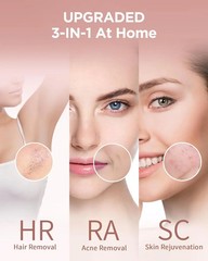 IPL Hair Removal 999900 Flashes 3in1 Painless Epilator Face Body Men Women Home