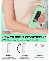 IPL Laser Hair Removal Device for Women & Men at Home, New, Free Shipping