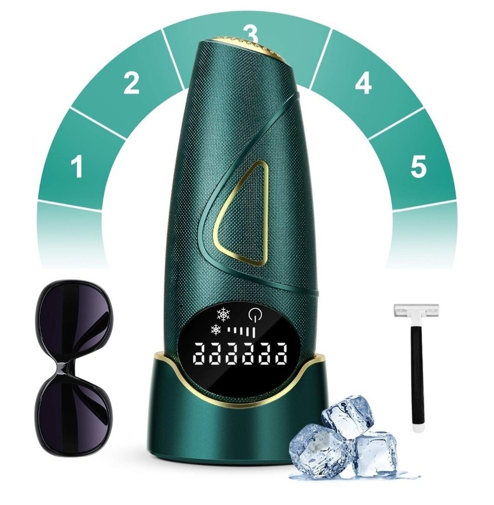 Huieter IPL Ice Laser Hair Removal for Women and Man Painless Permanent 999,999