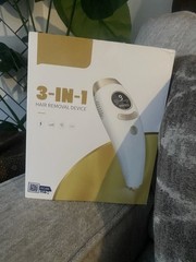 3-In-1 Hair removal device (white/gold) New, never used