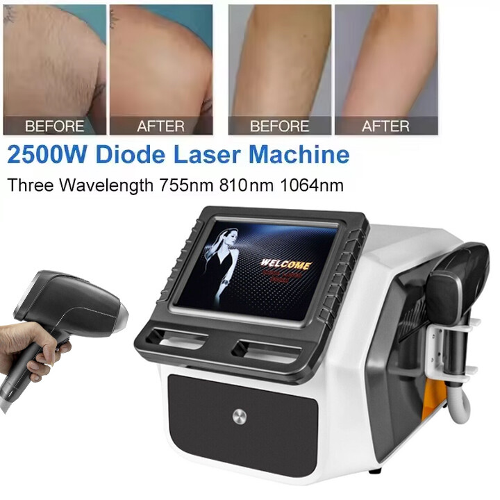 755 810 1064nm Ice Titanium Permanent Painless Diode Laser Hair Removal Machine