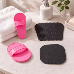 Chengu 62 Piece Crystal Legs and Facial Hair Removal Kit for Women- 2 Sizes Smoo