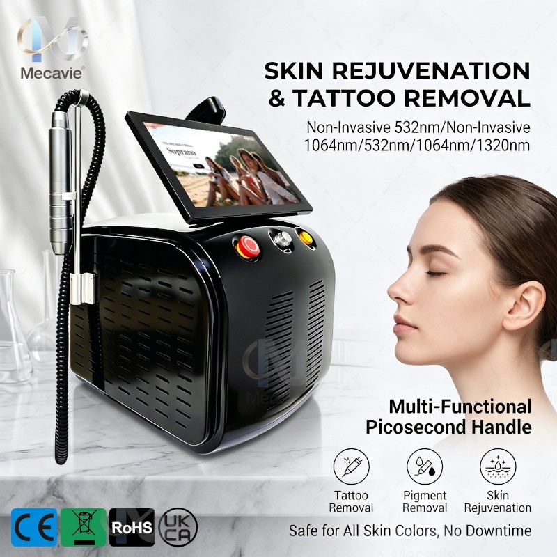 2IN1 Diode Picosecond Laser Hair Reduction Tattoo Removal Salon Beauty Machine