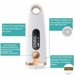 Permanent Hair Removal, 999,999 Flashes Cooling Care Painless Facial Hair Remova
