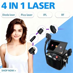 4-in-1 IPL Elight Diode Laser Hair Removal RF Pico Tattoo Removal Machine
