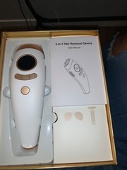3-In-1 Hair removal device (white/gold) New, never used