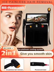 755 808 1064 Diode Laser Permanent Hair Removal Picosecond Nd Yag Tattoo Removal