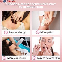 102 Pieces Hair Removal Pad Sets Smooth Away Hair Removal Kit 2 Sizes Smooth