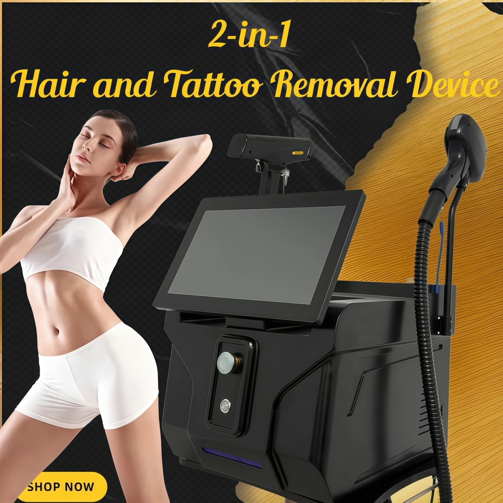 2-In-1 Picosecond 808 Diode Laser Machine for Hair Removal Tattoo Removal Skin