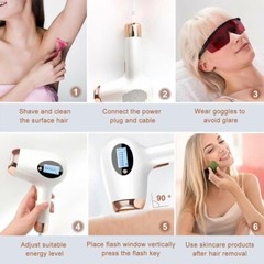 Feeke Laser Hair Removal 999K Flash Facial Body Home Device Painless Smooth IPL