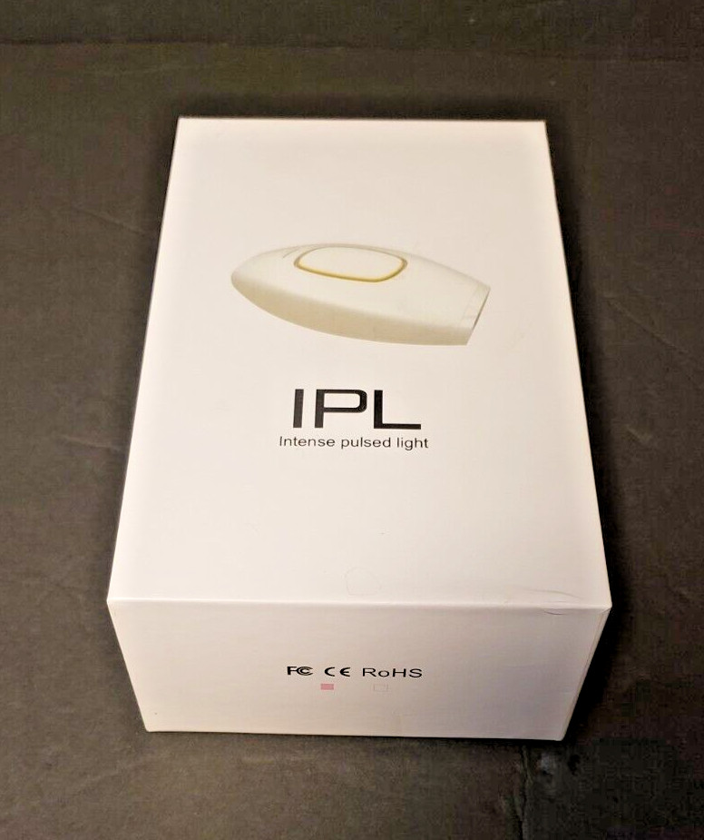 IPL Pulsed Light Hair Intense Removal Instrument RoHS White & Gold New In Box