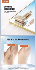 VEVOR IPL Hair Removal Laser Hair Remover with Sapphire Ice Cooling 19J Energy