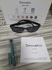 5minskin IPL Hair Removal Device, White/Gold, Corded Electric