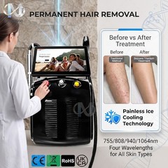 2IN1 Diode Picosecond Laser Hair Reduction Tattoo Removal Salon Beauty Machine