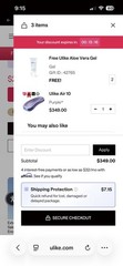 Ulike Air 10 IPL Hair Removal Device Kit Purple w/ Box, Adapter & Cables