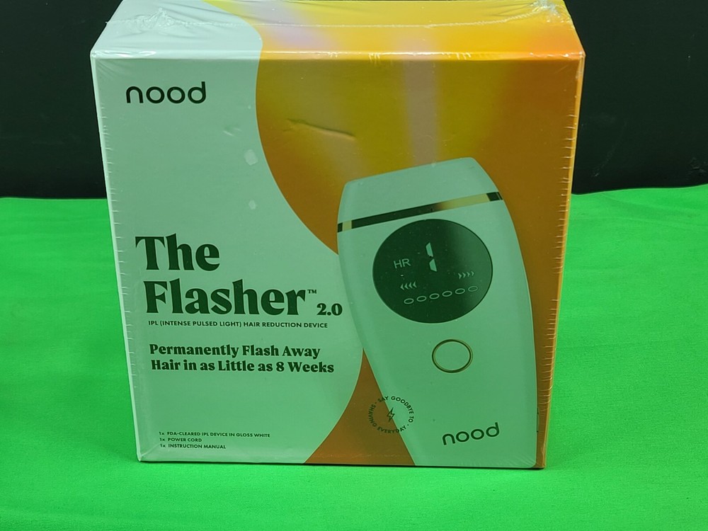 Nood The Flasher 2.0 IPL Laser Hair Removal Handset *BRAND NEW *SEALED* (white)