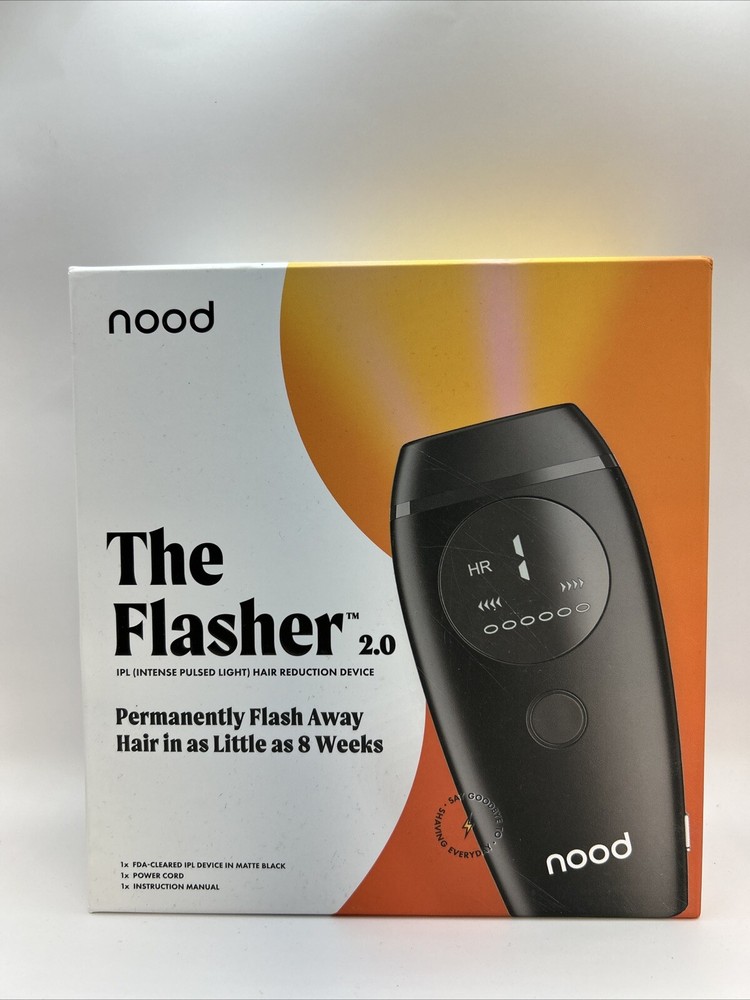 Nood The Flasher 2.0 IPL Laser Hair Removal Handset-BLACK – NEW – open box