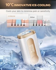 LYSMOSKI LASER HAIR REMOVAL WITH COOLING SYSTEM 3-IN-1 AT-HOME HAIR REMOVAL