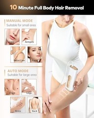 LYSMOSKI LASER HAIR REMOVAL WITH COOLING SYSTEM 3-IN-1 AT-HOME HAIR REMOVAL