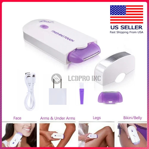 USB Rechargeable Painless Hair Removal Epilator for Face Body Bikini