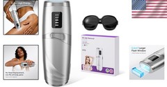 Painless Hair Removal Device – 8-Min Full Body, No Replacement Heads Required