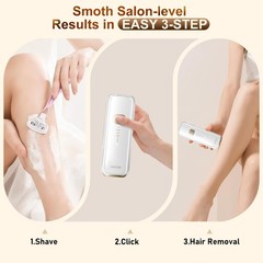 Laser Hair Removal, IPL Removal for Women and Men with 5 °C White