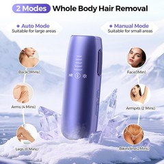 2026 Upgraded Laser Hair Removal with 5℃ Ice Cooling, Painless IPL Purple
