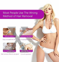 USB Rechargeable Painless Hair Removal Epilator for Face Body Bikini