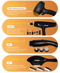 4-in-1 Ice Titanium Beauty Device: Hair Removal, IPL Spot Removal, Tattoo Remova