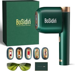 Laser Hair Removal, BoSidin IPL Hair Removal with Painless Ice-Cooling, 2-in-…