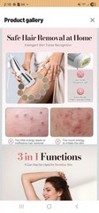 LumiAes T021K IPL Hair Removal Device 3-in-1 Ice Cooling Silver for Face BodyNEW