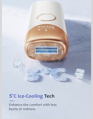 Ubroo Laser Hair Removal,IPL Hair Removal Device with 5℃ Ice Cooling,At-Home