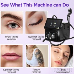 2in1 808nm Diode Laser Hair Removal &Pico Yag Laser Tattoo Removal Machine 1200W