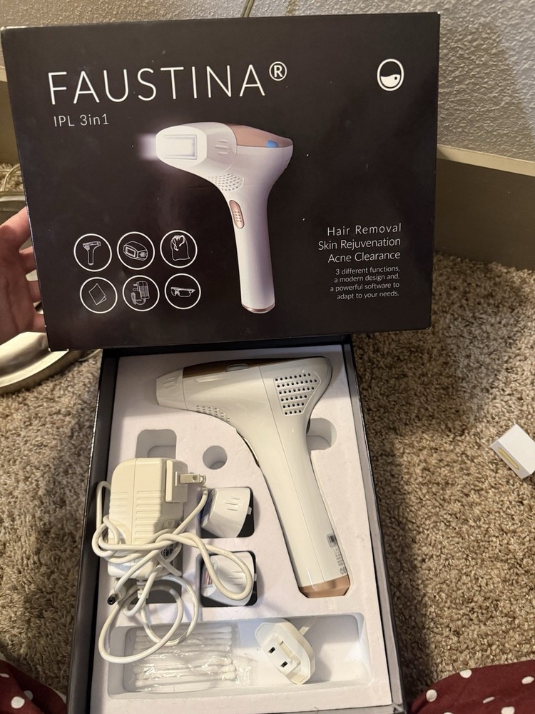FAUSTINA IPL 3-in-1 Hair Removal Acne Clearance Skin Rejuvenation Wrinkles 3IN1