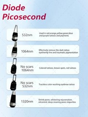 2 in 1 808 Diode Laser Hair Removal Machine Picosecond Yag Tattoo Removal Salon